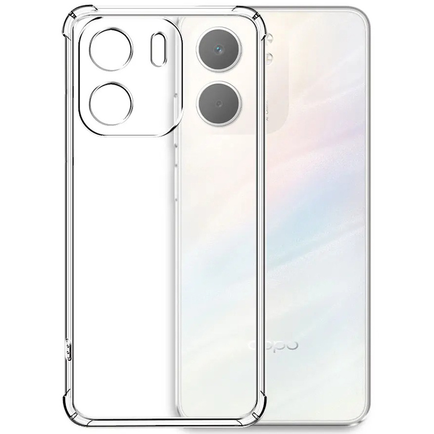 Oppo A5x Hülle, Stoßfest, Transparent