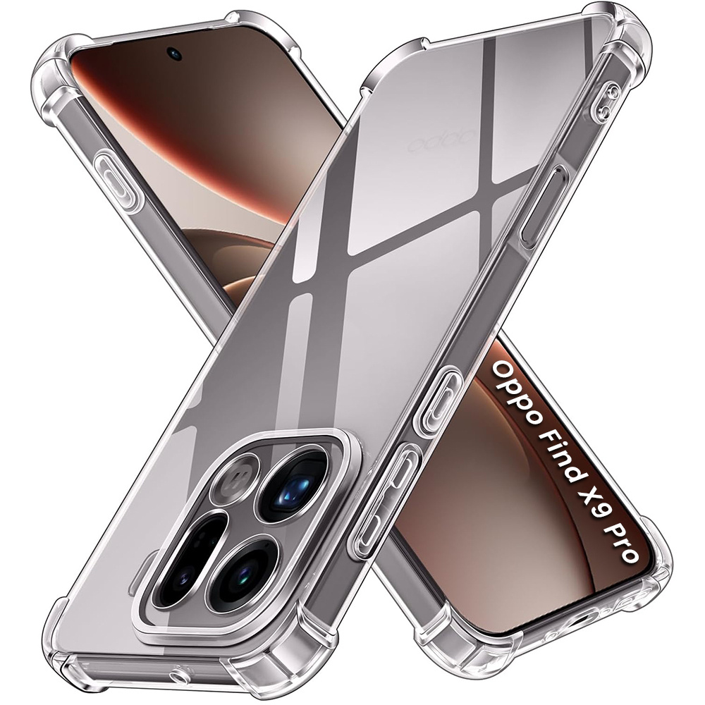 Oppo Find X9 Pro Hülle, Stoßfest, Transparent