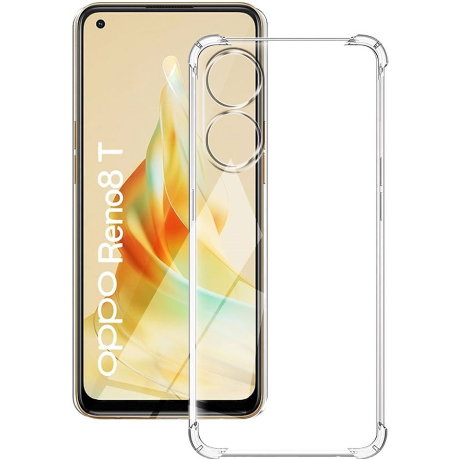 Schutzhülle Für Oppo Reno8 T, Stoßfest, Transparent
