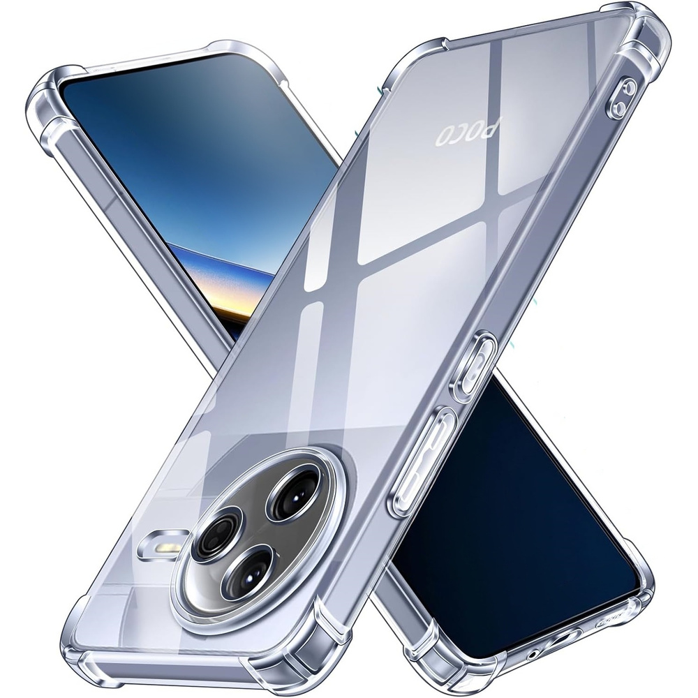 Schutzhülle Für Xiaomi Poco F7 Pro, Stoßfest, Transparent