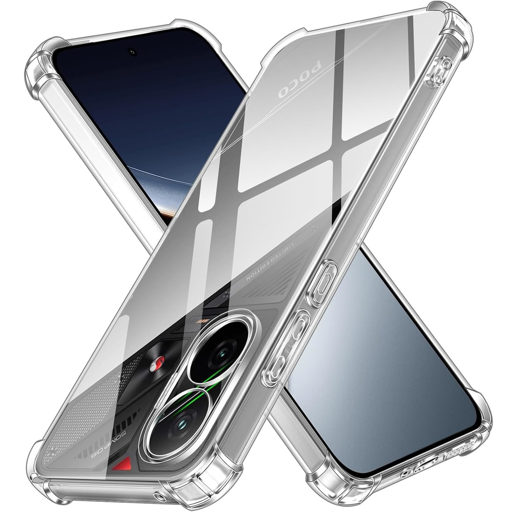 Schutzhülle Für Xiaomi Poco F7, Stoßfest, Transparent