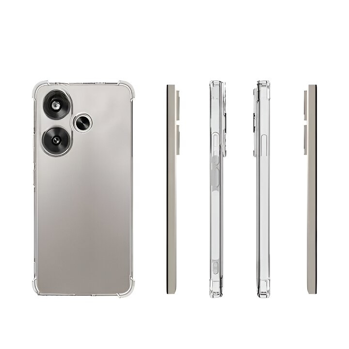 Schutzhülle Für Xiaomi Poco F6, Stoßfest, Transparent