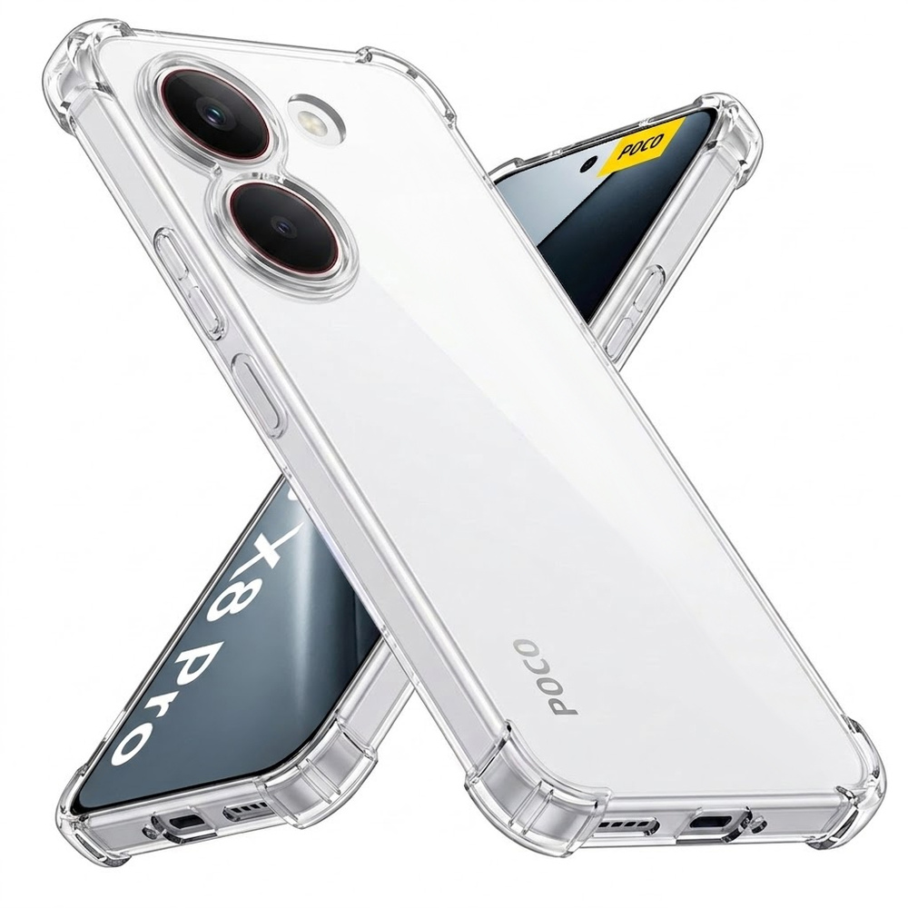 Schutzhülle Für Xiaomi Poco X8 Pro, Stoßfest, Transparent