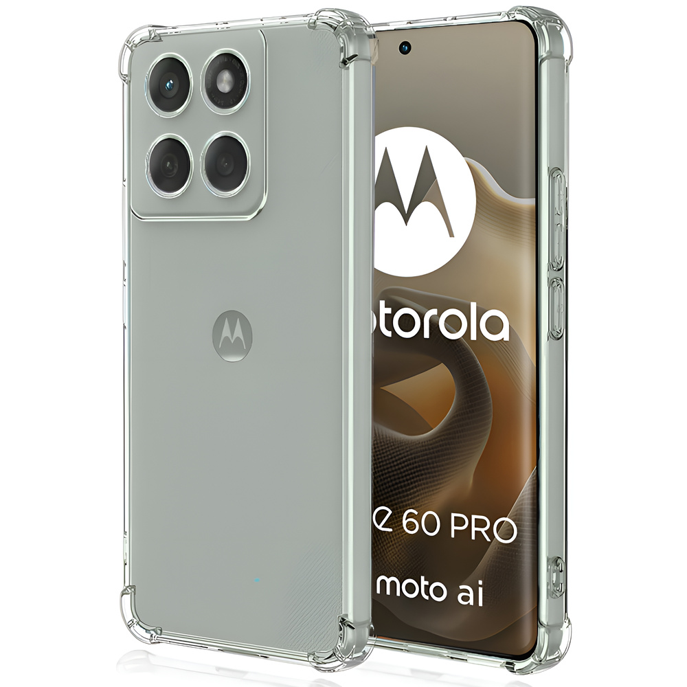 Gepanzerte Schutzhülle Für Motorola Edge 60 Pro, Stoßfest – Transparent