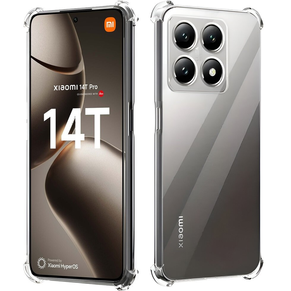 Schutzhülle Für Xiaomi 14t Pro, Stoßfest, Transparent