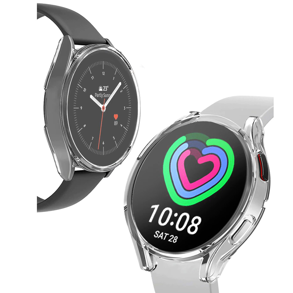 Tpu-rahmenhülle Für Samsung Galaxy Watch4 44 Mm, Transparent
