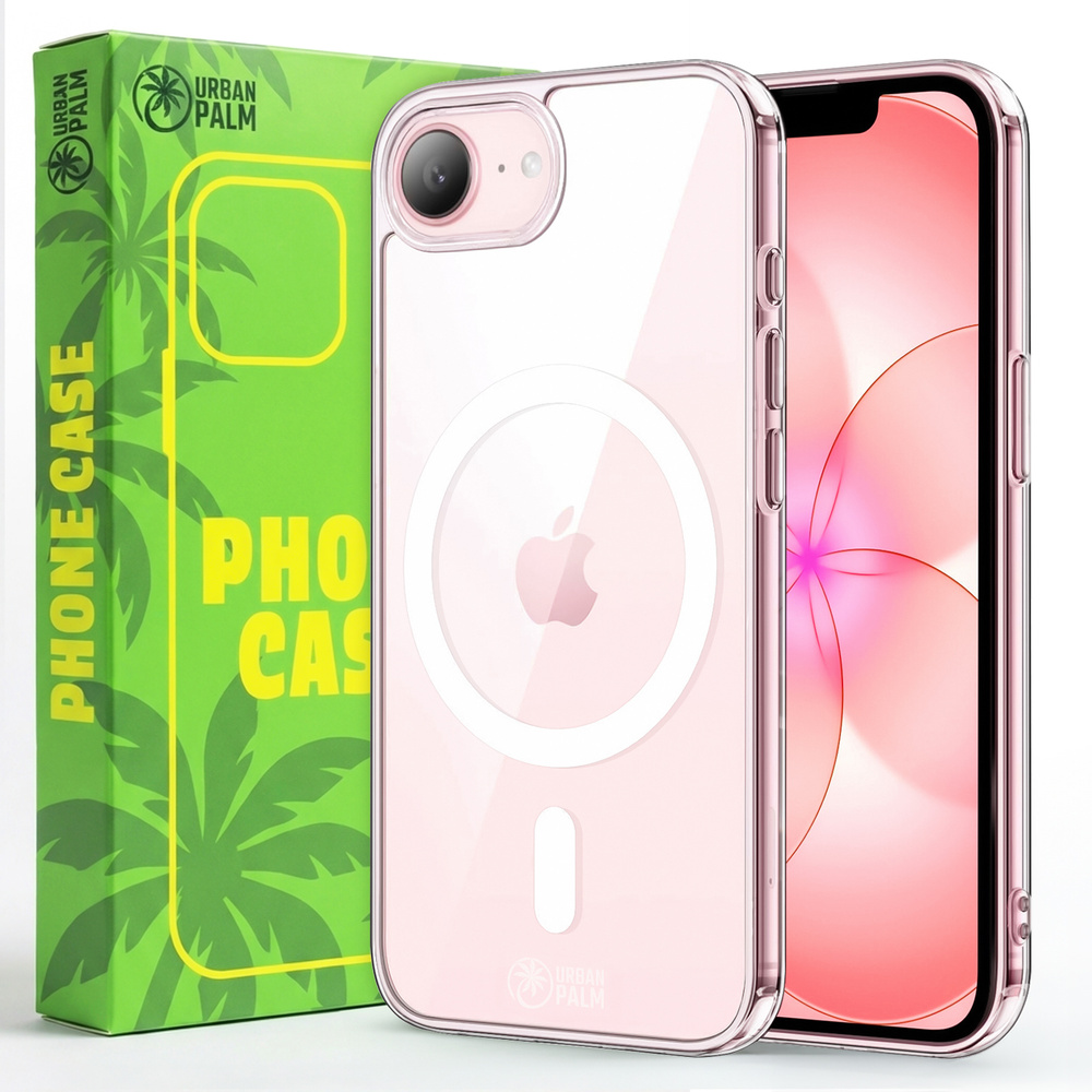 Urbanpalm Iphone 17e / 16e Hülle, Magsafe-kompatibel, Transparent