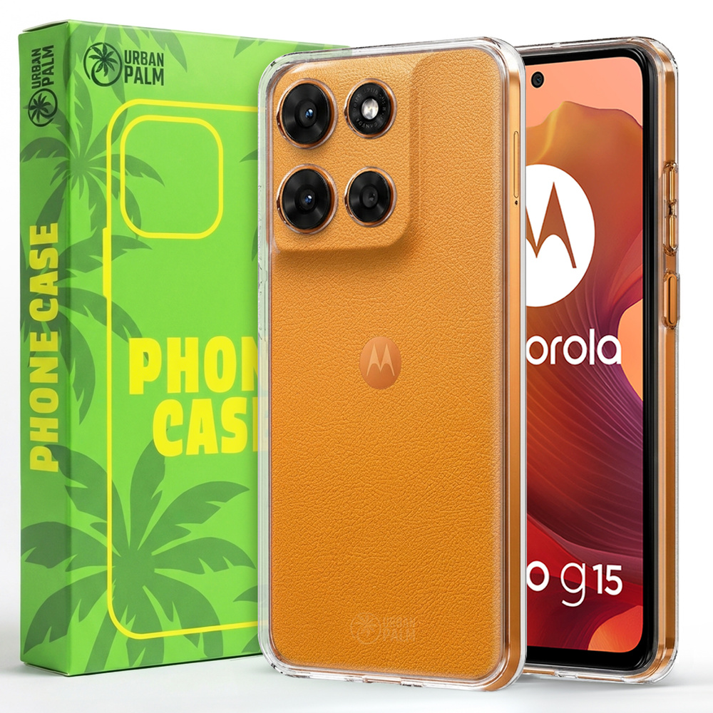 Urbanpalm Hülle Für Motorola Moto G15 / G17, Silikon, Transparent