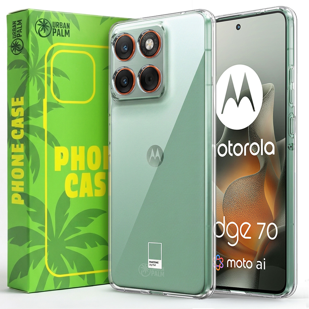Urbanpalm Hülle Für Motorola Edge 70, Silikon, Transparent