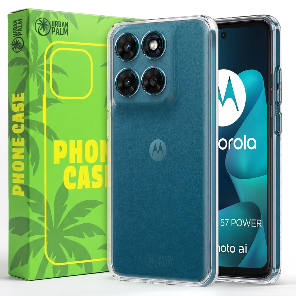 Urbanpalm Schutzhülle Für Motorola Moto G57 / G57 Power, Silikon, Transparent