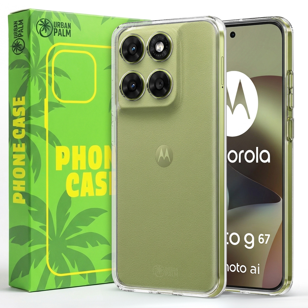 Urbanpalm Hülle Für Motorola Moto G67, Silikon, Transparent