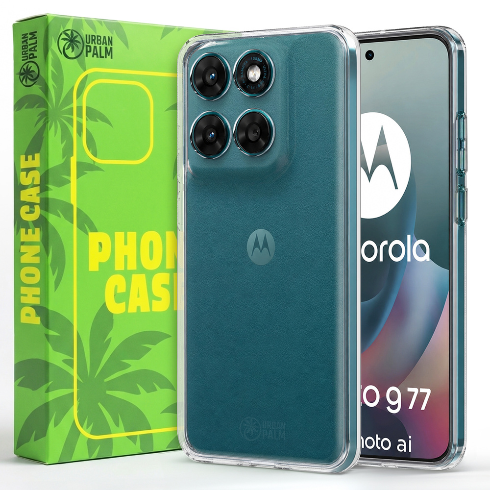 Urbanpalm Hülle Für Motorola Moto G77, Silikon, Transparent