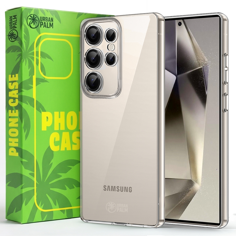 Urbanpalm Hülle Für Samsung Galaxy S24 Ultra, Silikon, Transparent