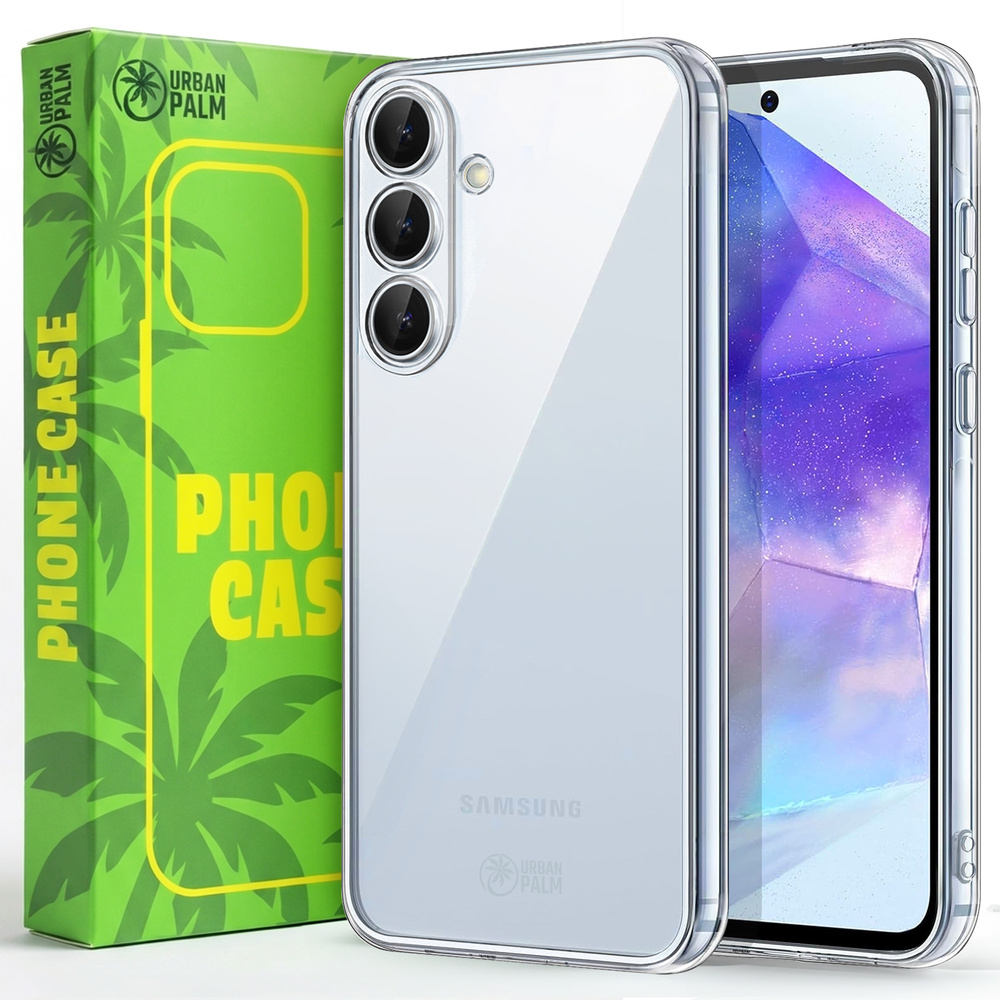 Urbanpalm Hülle Für Samsung Galaxy A55, Silikon, Transparent