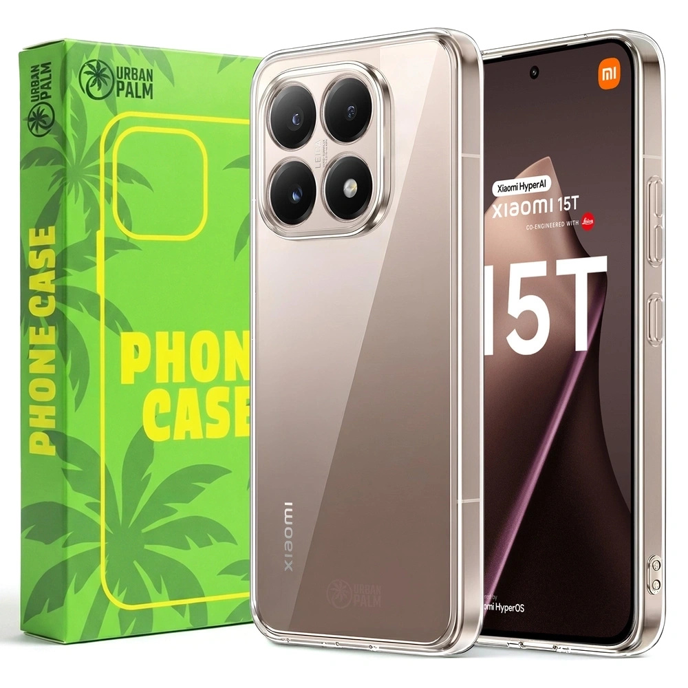 Urbanpalm Hülle Für Xiaomi 15t, Silikon, Transparent