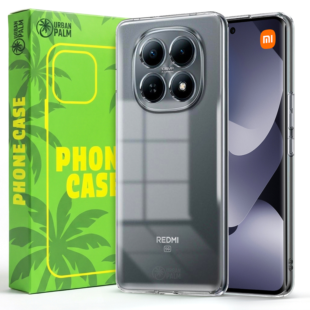 Urbanpalm Hülle Für Xiaomi Redmi Note 15 4g/5g, Silikon, Transparent