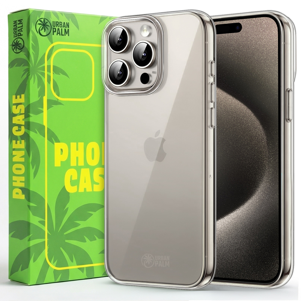 Urbanpalm Hülle Für Iphone 15 Pro, Silikon, Transparent
