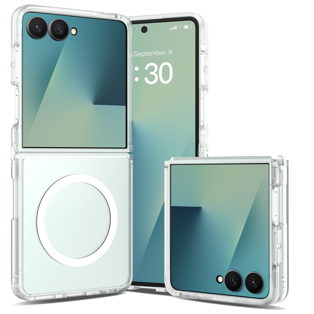Rauchfarbene Schutzhülle Für Samsung Galaxy Z Flip 8, Skin Touch, Magsafe-kompatibel, Transparent