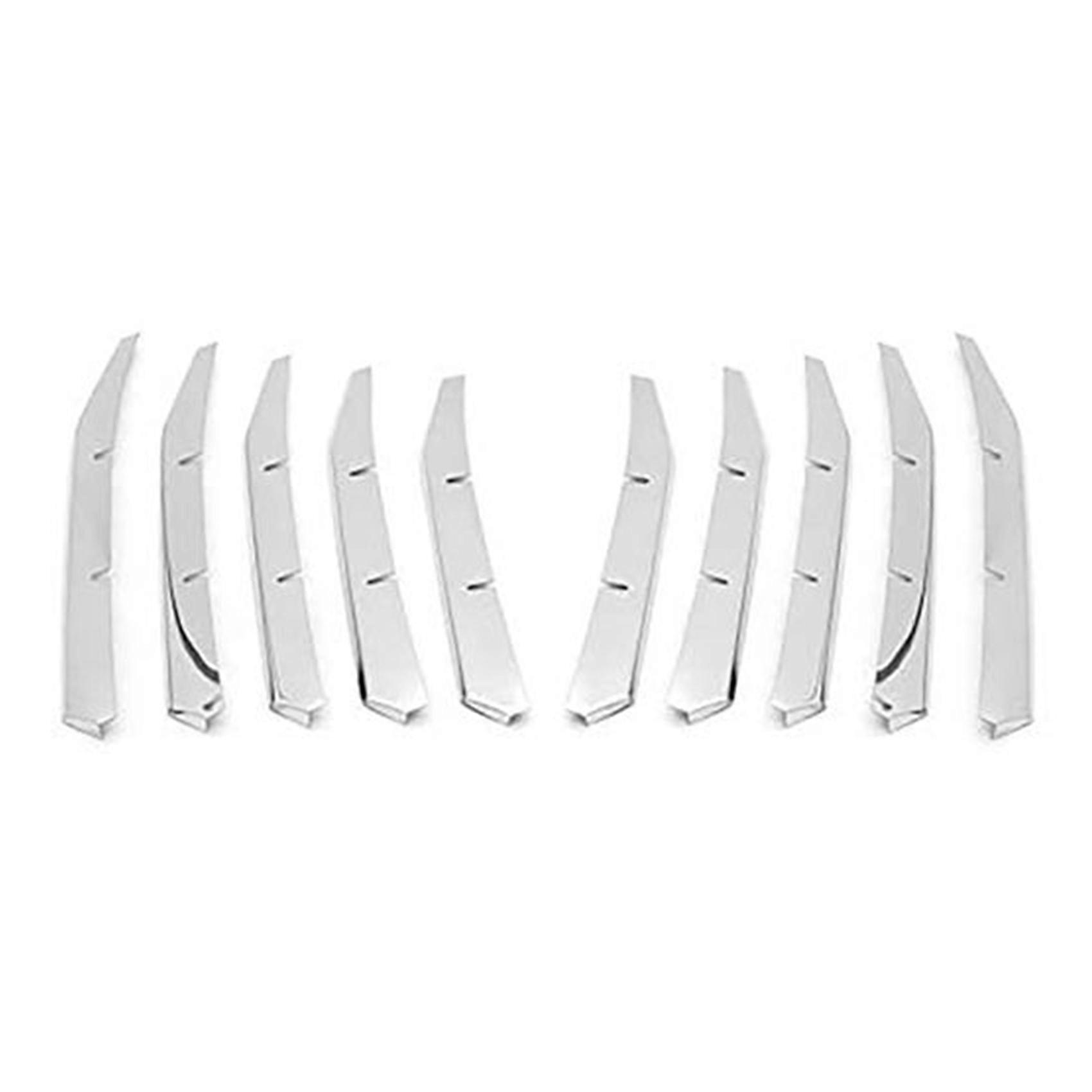 10 Stück Front Lower Grille Grill Trim Für 3008 Gt 2017 2018 2019 2020 5008 Gt 2017–2020