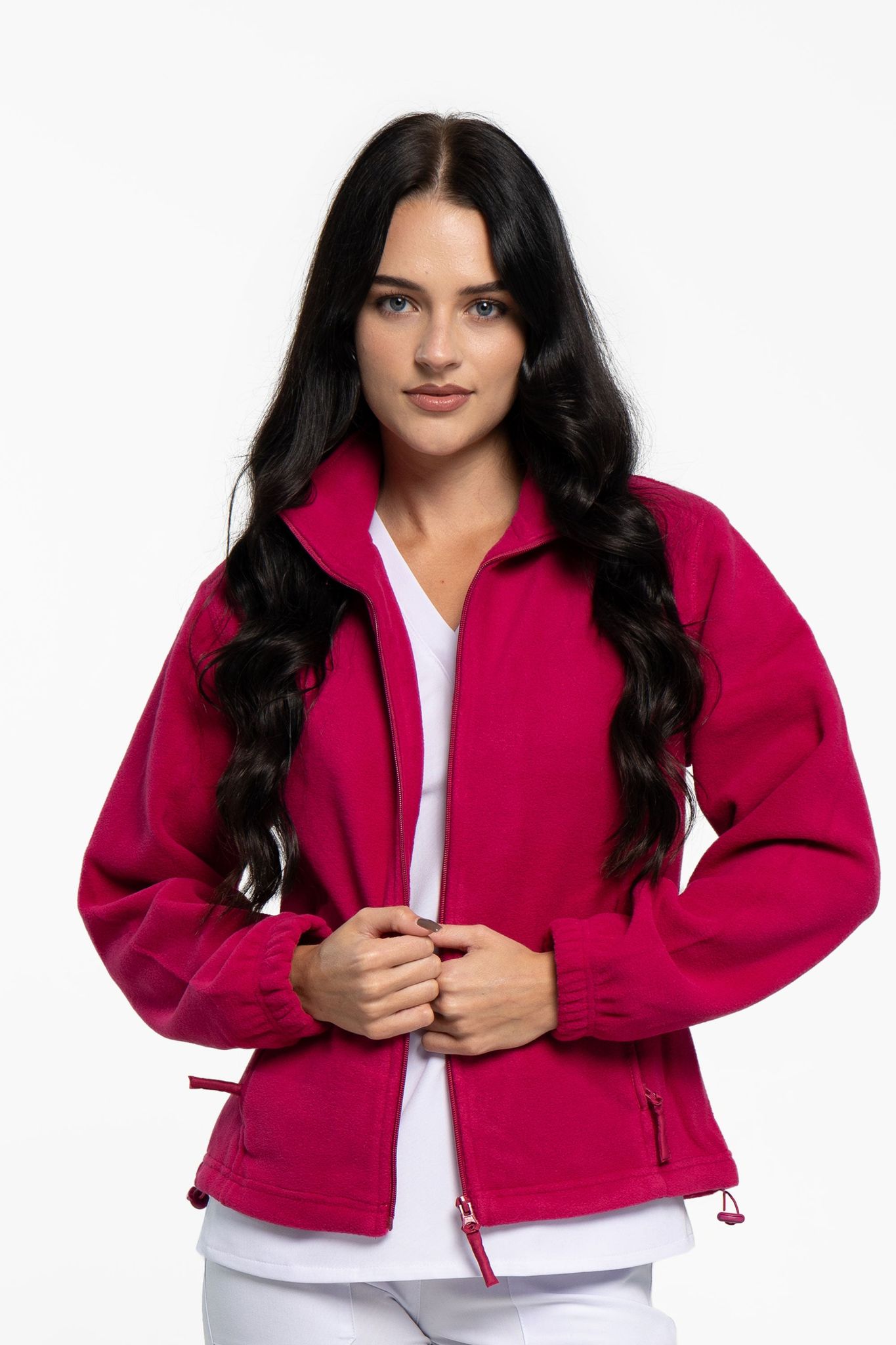 Damen-fleecebluse Im Medizinischen Bereich, Lila, Xl