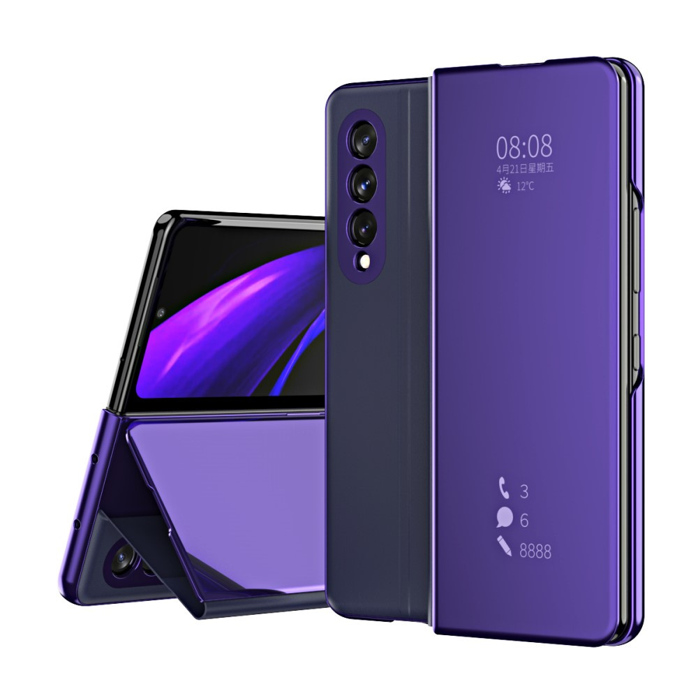 Samsung Galaxy Z Fold3 5g Clear View Hülle, Lila