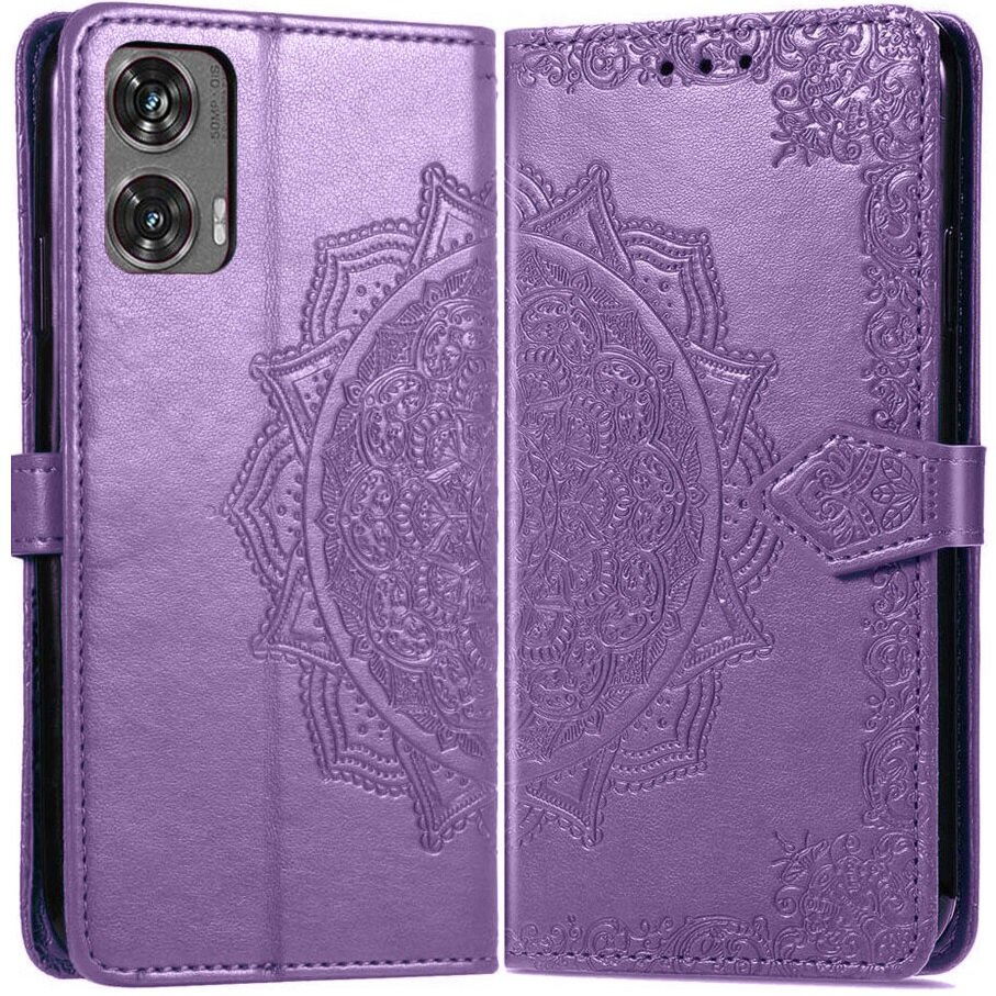 Klapphülle Für Motorola Moto G85, Mandala, Lila