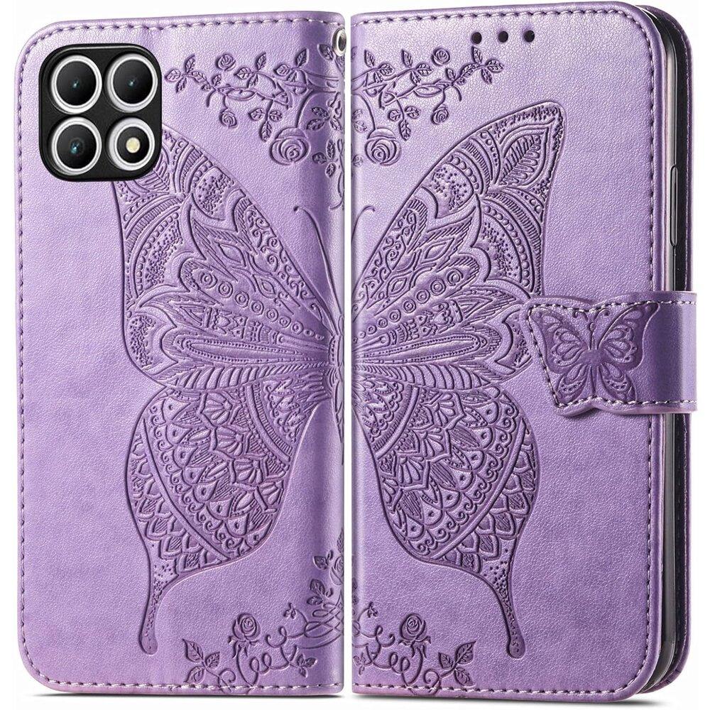 T Phone 2 5g Klapphülle, Schmetterling, Lila