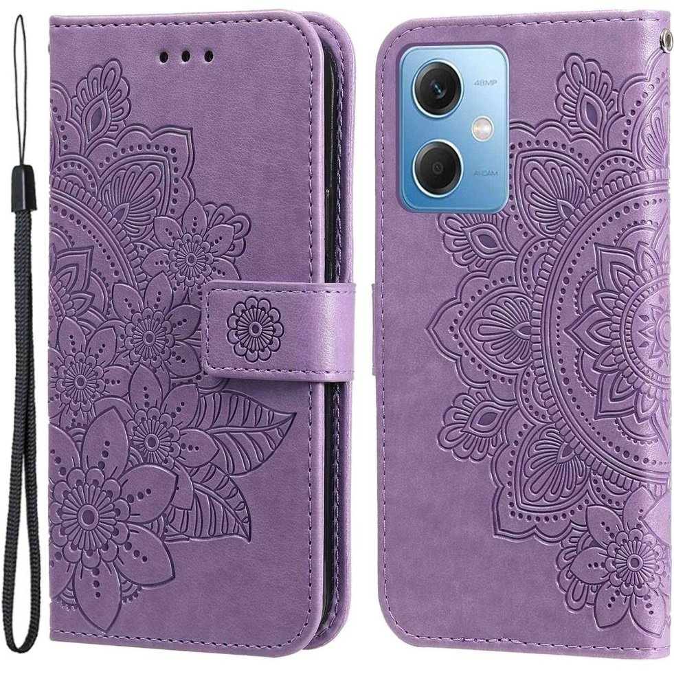 Klapphülle Für Xiaomi Redmi Note 12 5g / Poco X5 5g, Mandala, Lila