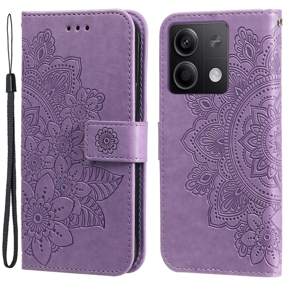 Klapphülle Für Xiaomi Redmi Note 13 5g, Mandala, Lila