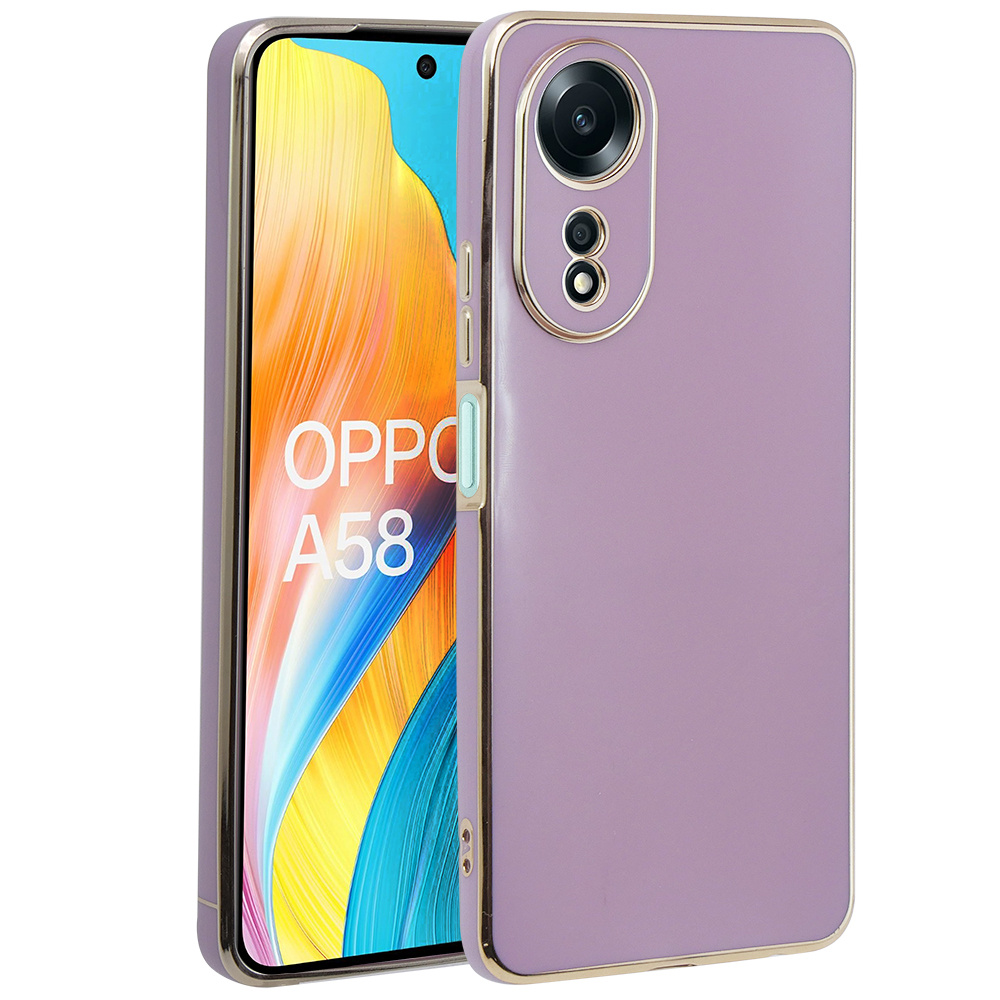 Oppo A58 4g Hülle, Glamour Camshield, Lila