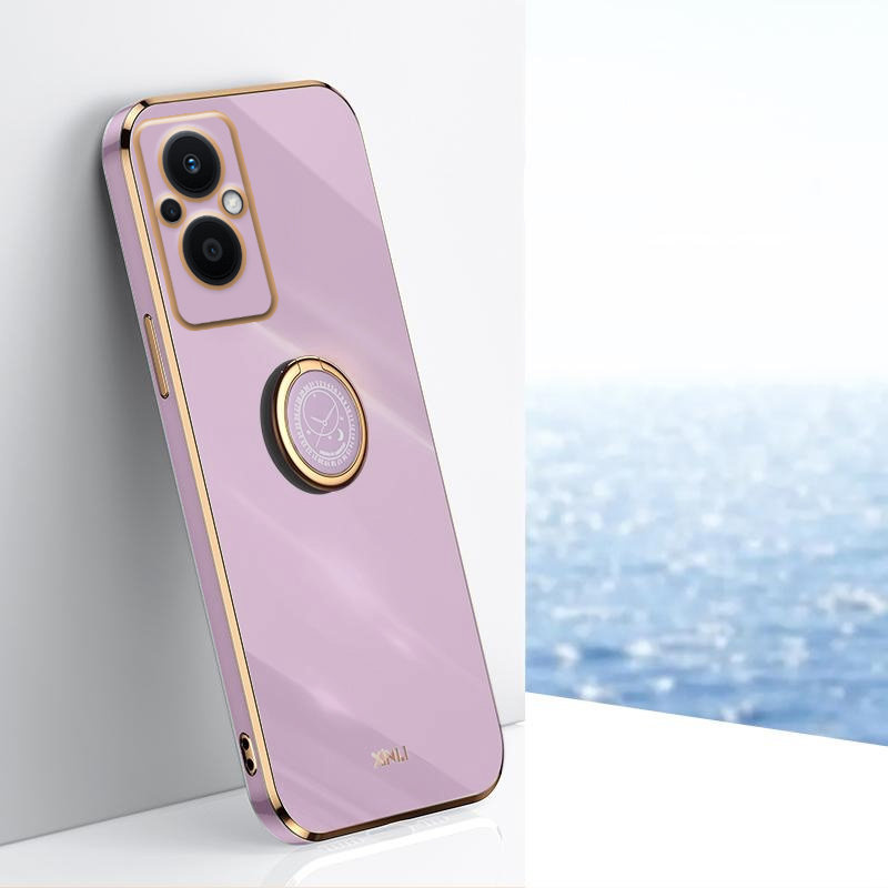 Schutzhülle Für Oppo Reno7 Lite, Electro Ring, Lila