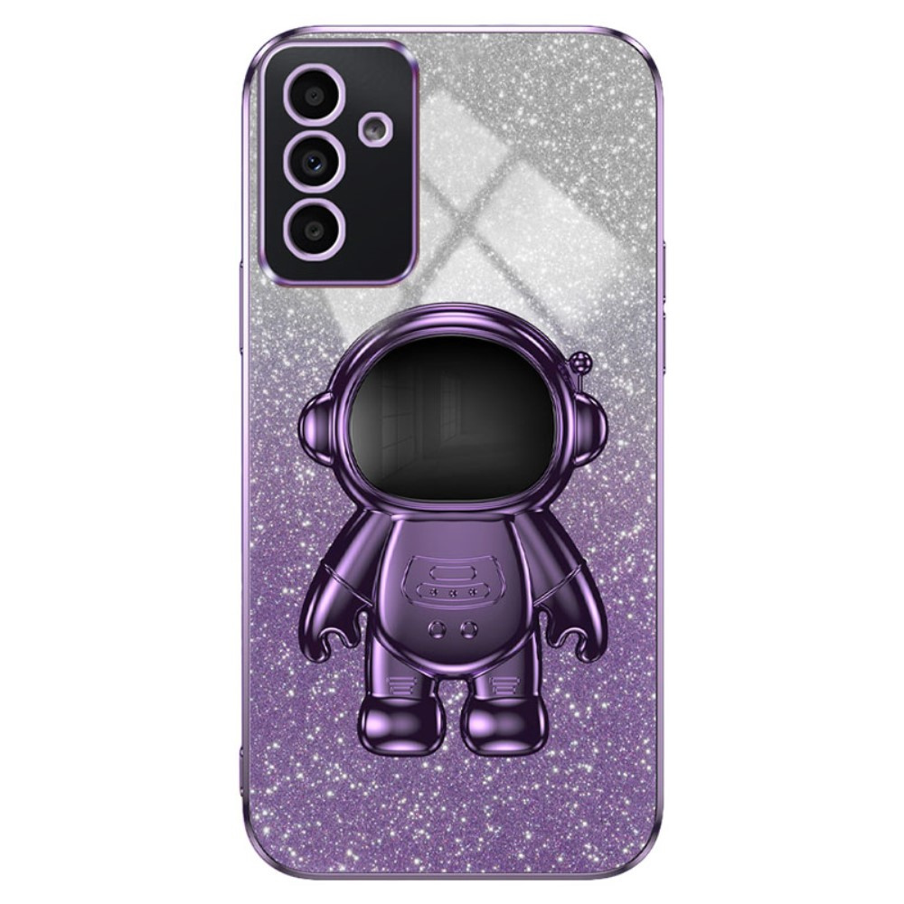 Samsung Galaxy A15 4g/5g Hülle, Glitzer-astronaut, Lila