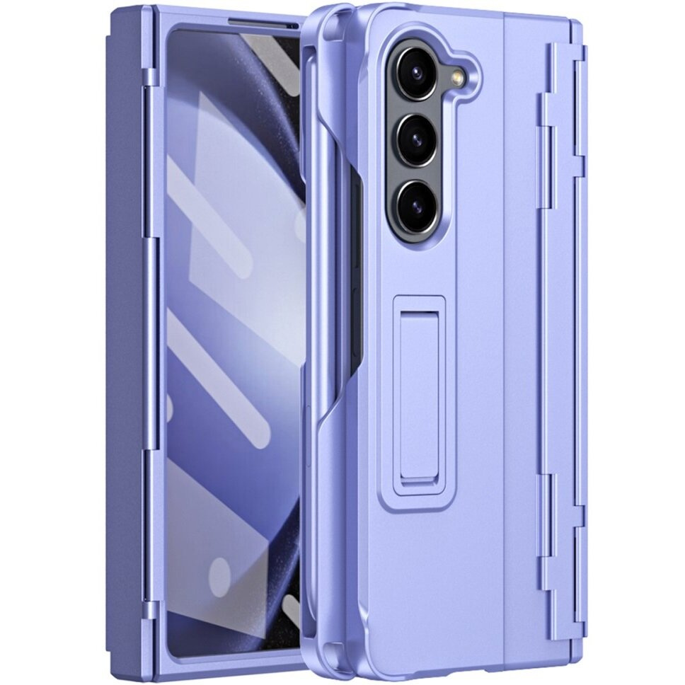 Schutzhülle Für Samsung Galaxy Z Fold6 5g, Mit Ständer Und Stift, Lila