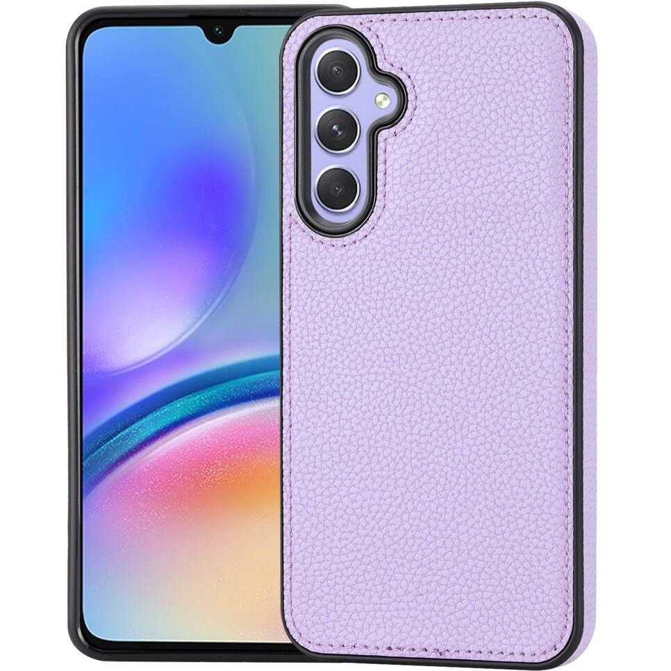 Litschi-lederhülle Für Samsung Galaxy A05s, Lila