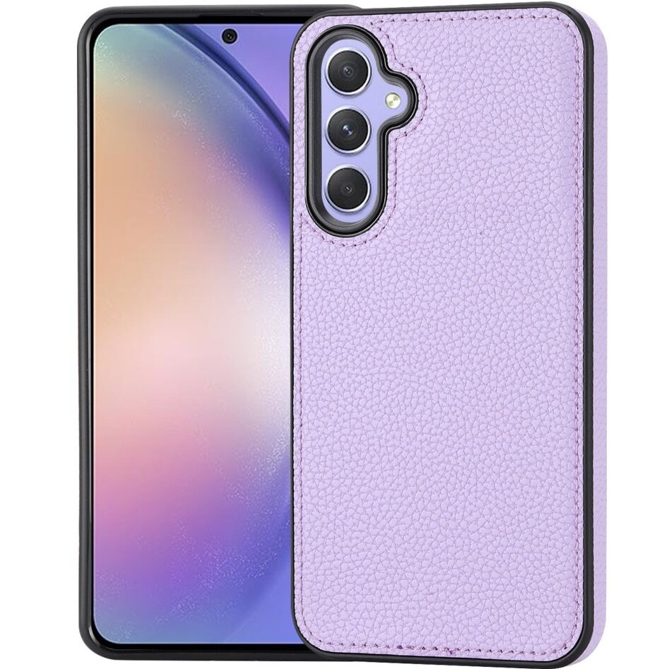 Litschi-lederhülle Für Samsung Galaxy A54, Lila