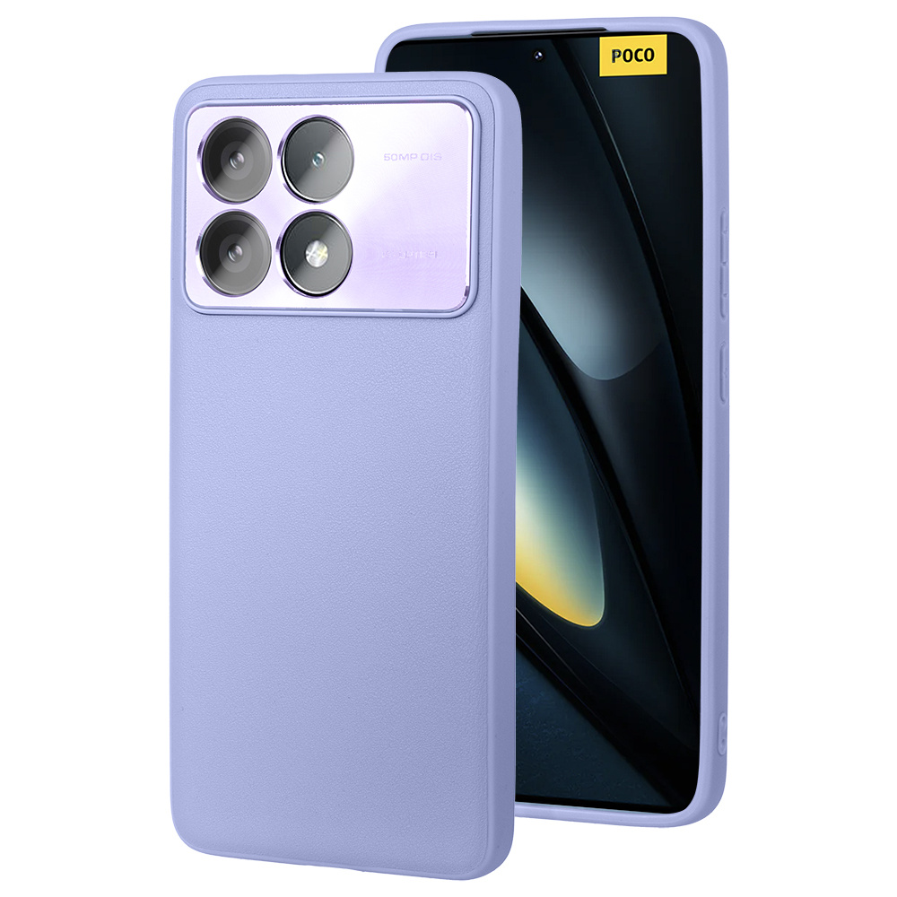 Lederhülle Für Xiaomi Poco F6 Pro, Leder-hybrid, Lila