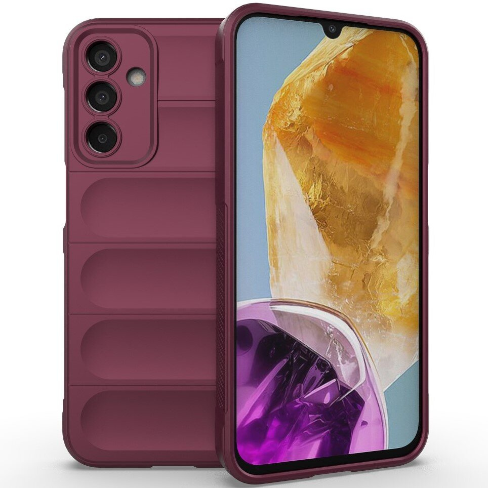 Samsung Galaxy M15 5g Gaming-schutzhülle, Bordeauxrot
