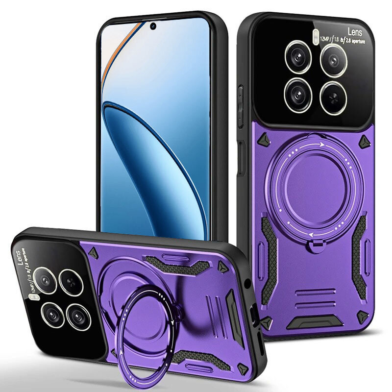 Schutzhülle Für Realme 12 Pro 5g / 12 Pro+ 5g, Magnetring, Lila