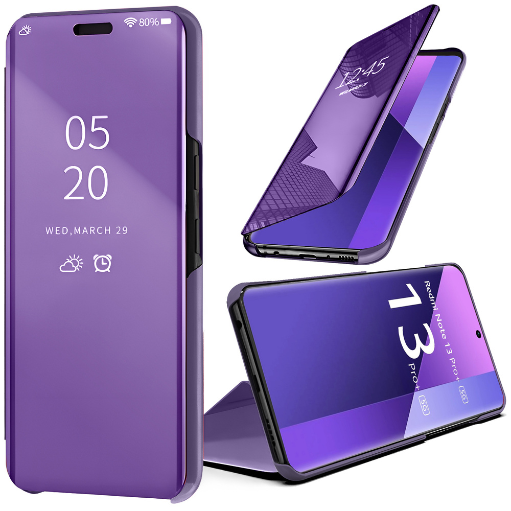 Schutzhülle Für Xiaomi Redmi Note 13 Pro+, Clear View, Lila
