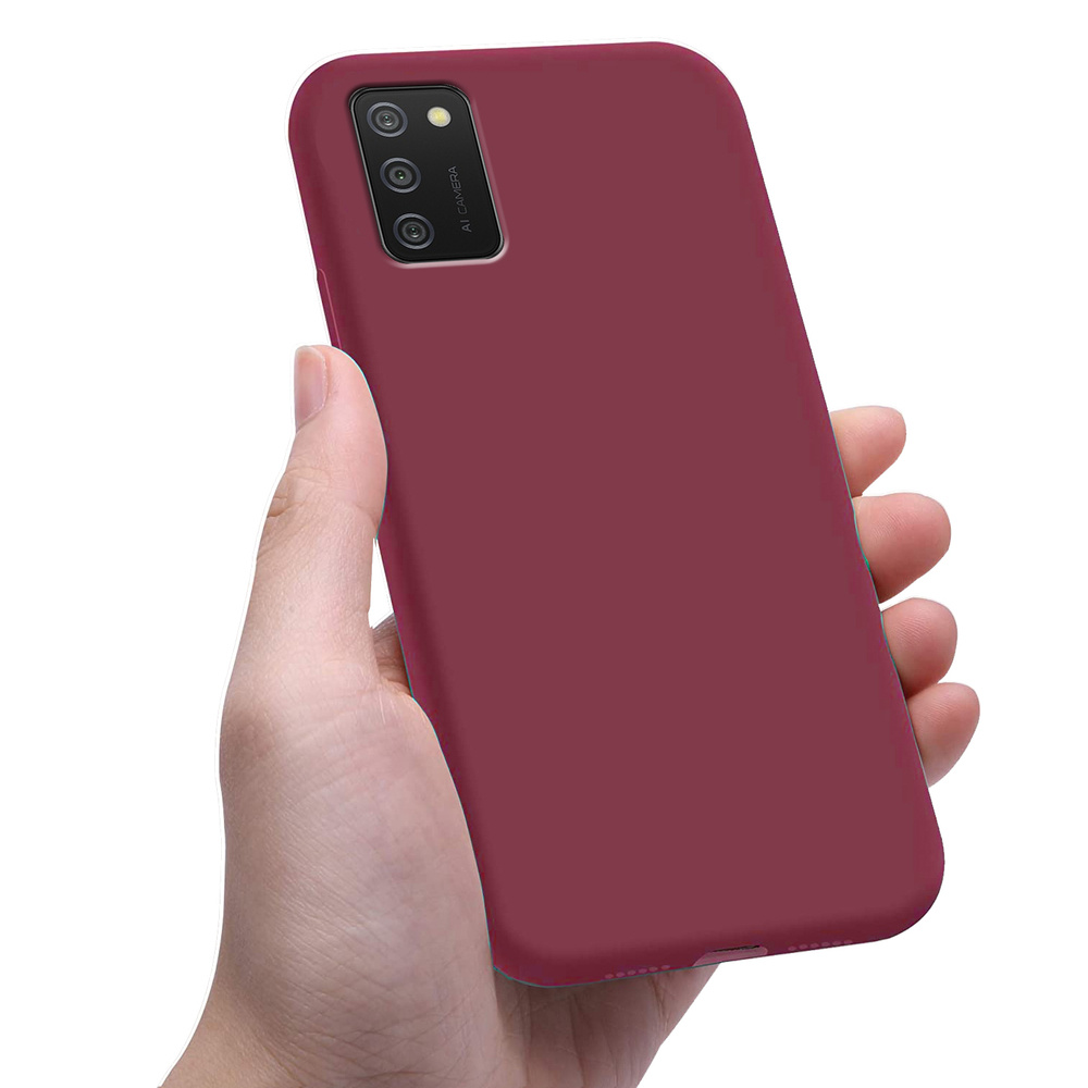 Dünne Hülle Für Samsung Galaxy A02s, Schlank, Bordeauxrot