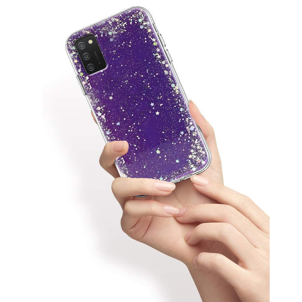Glitzerhülle Für Samsung Galaxy A02s, Lila