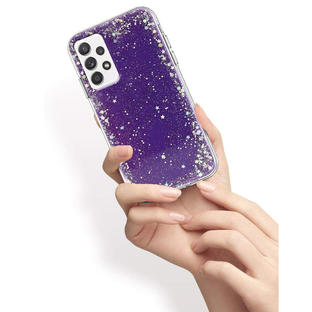 Samsung Galaxy A32 5g Hülle, Glitzernd, Lila