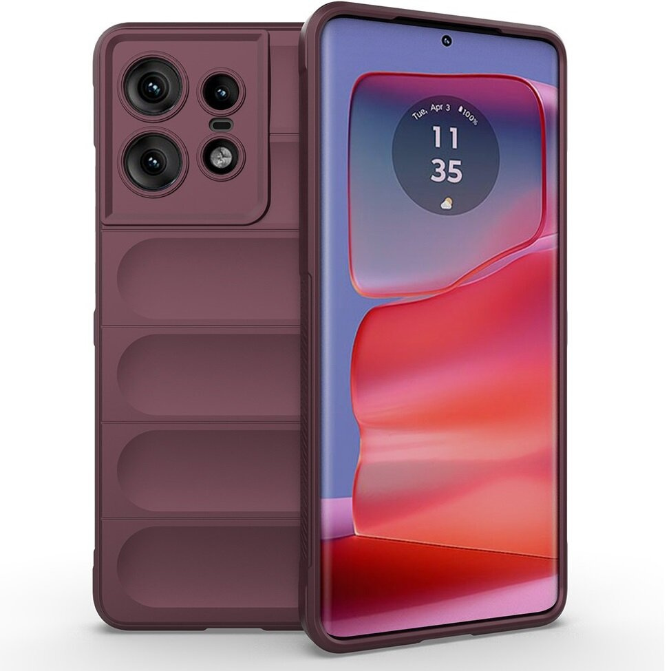 Motorola Edge 50 Pro Gaming-schutzhülle, Bordeauxrot