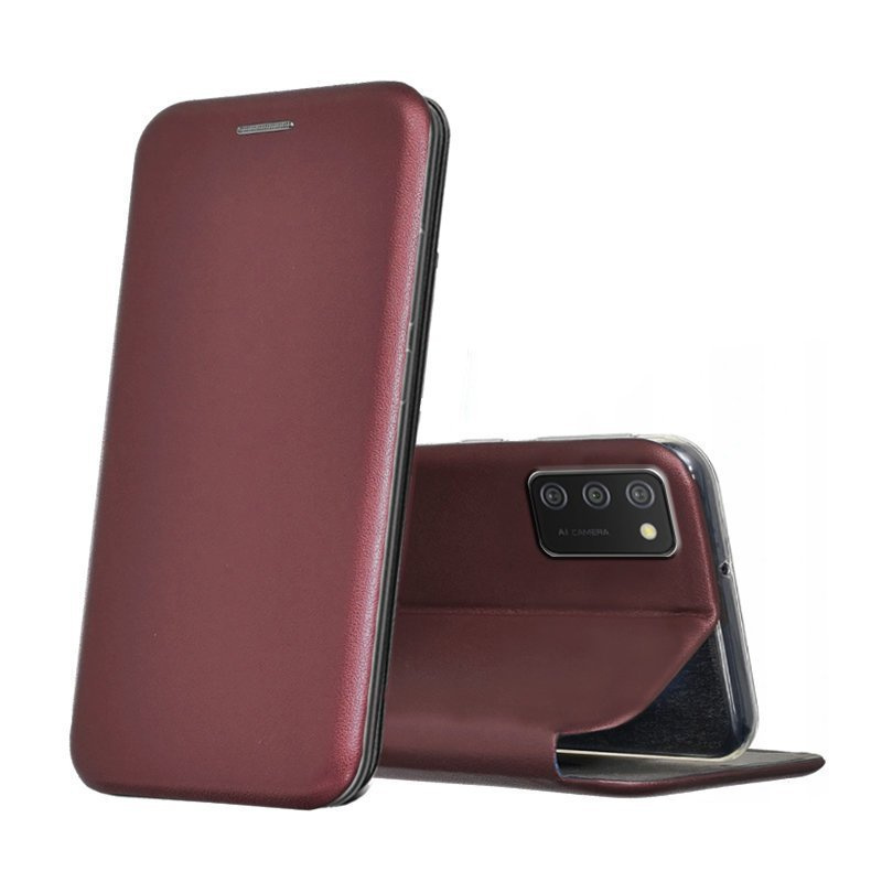 Brieftaschenhülle Für Samsung Galaxy A02s, Elegance, Burgunderrot