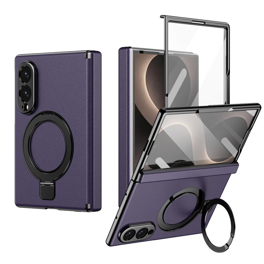 Samsung Galaxy Z Fold 8 Hülle Mit Ständer Und Externer Displayschutzfolie, Magsafe-kompatibel, Lila