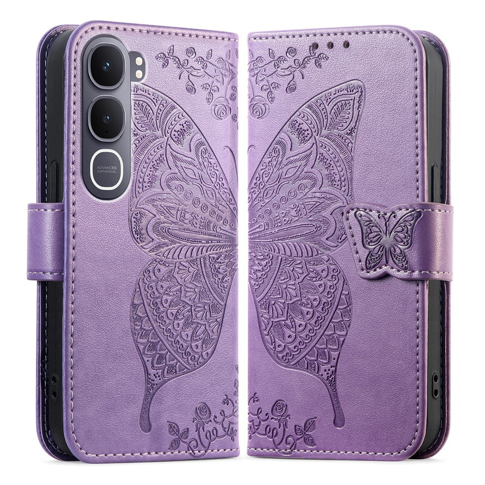 Klapphülle Für Vivo Y31 5g / Y21d 4g, Schmetterling, Lila