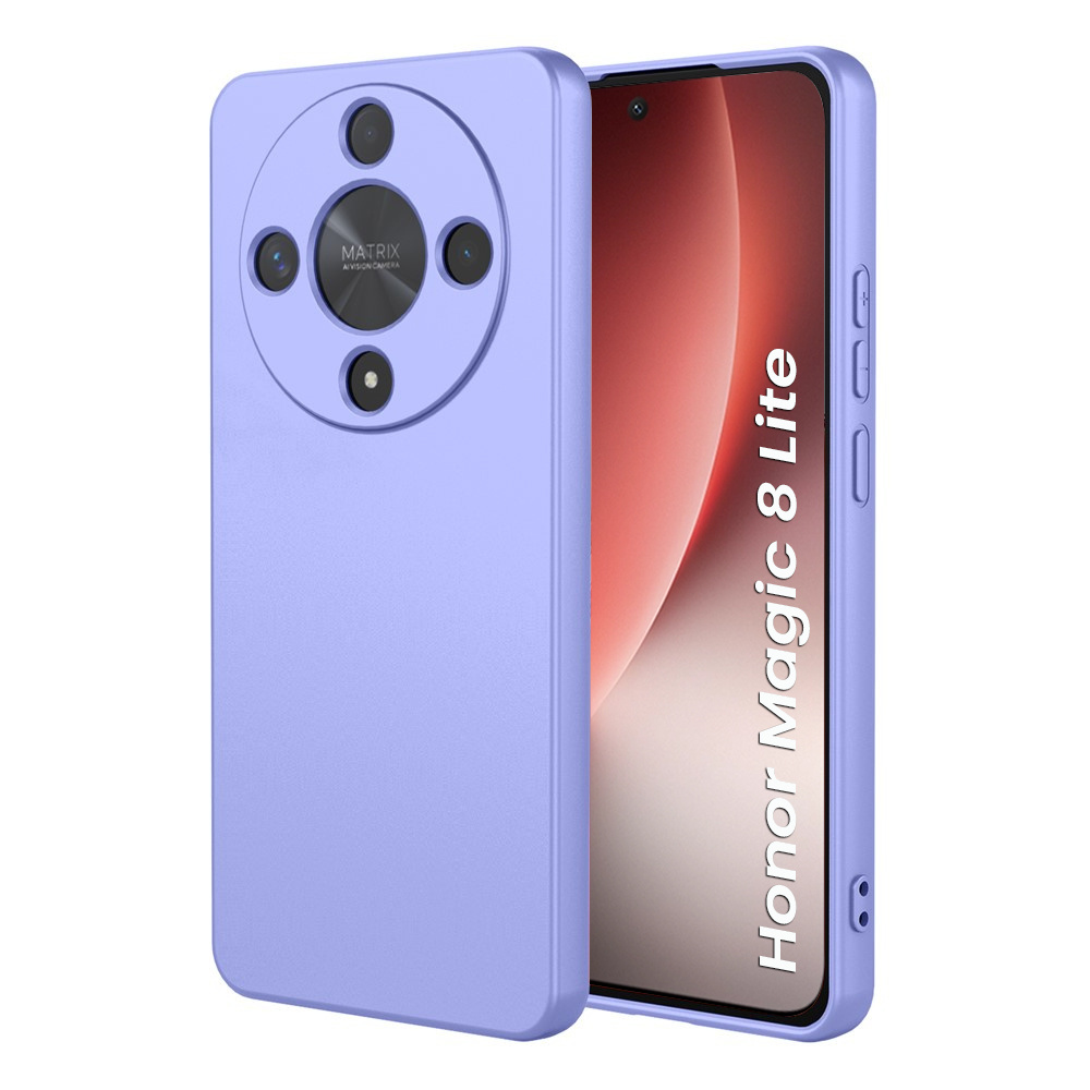 Honor Magic 8 Lite Hülle, Silikon Lite, Lila
