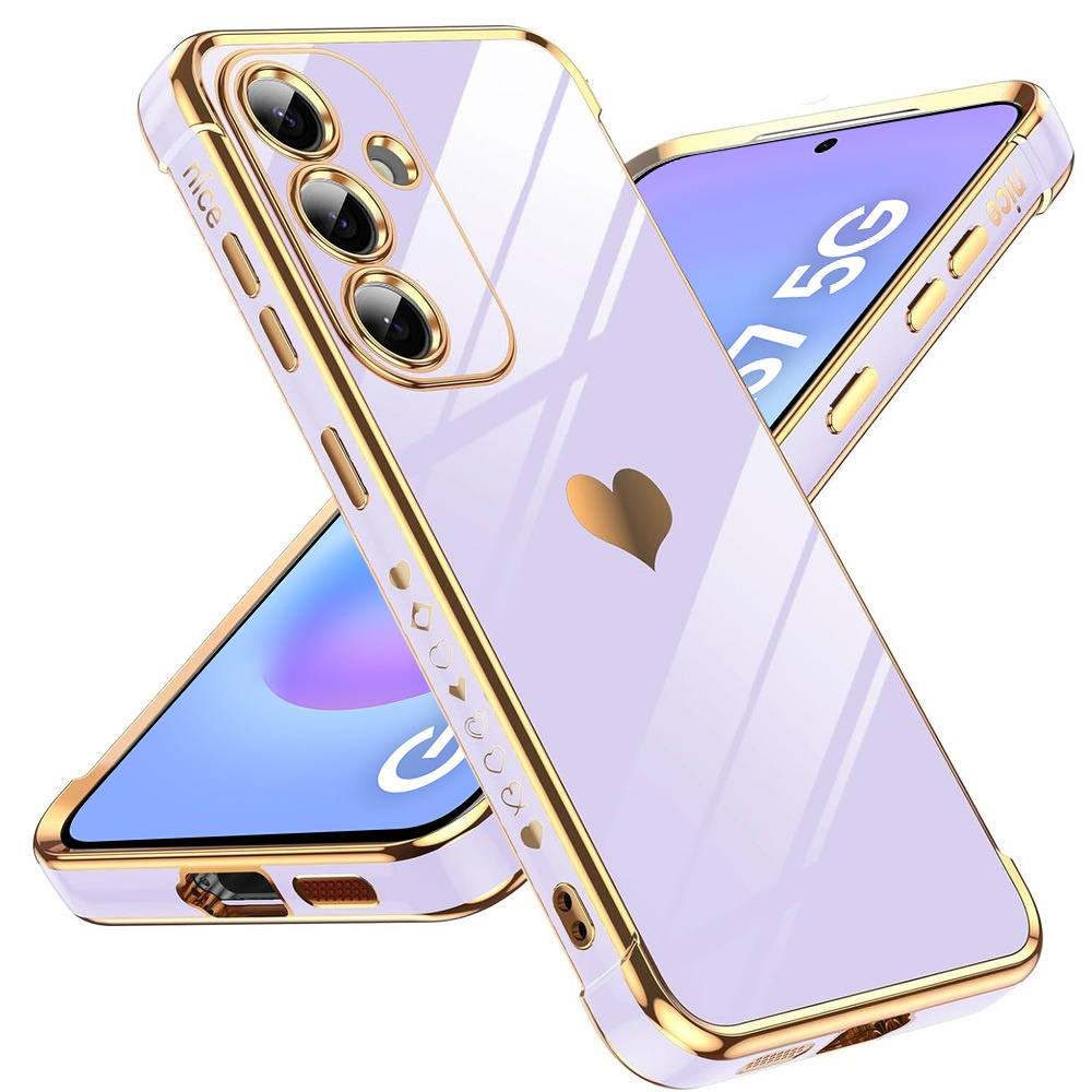 Schutzhülle Für Samsung Galaxy A57 5g, Elektroherz, Lila