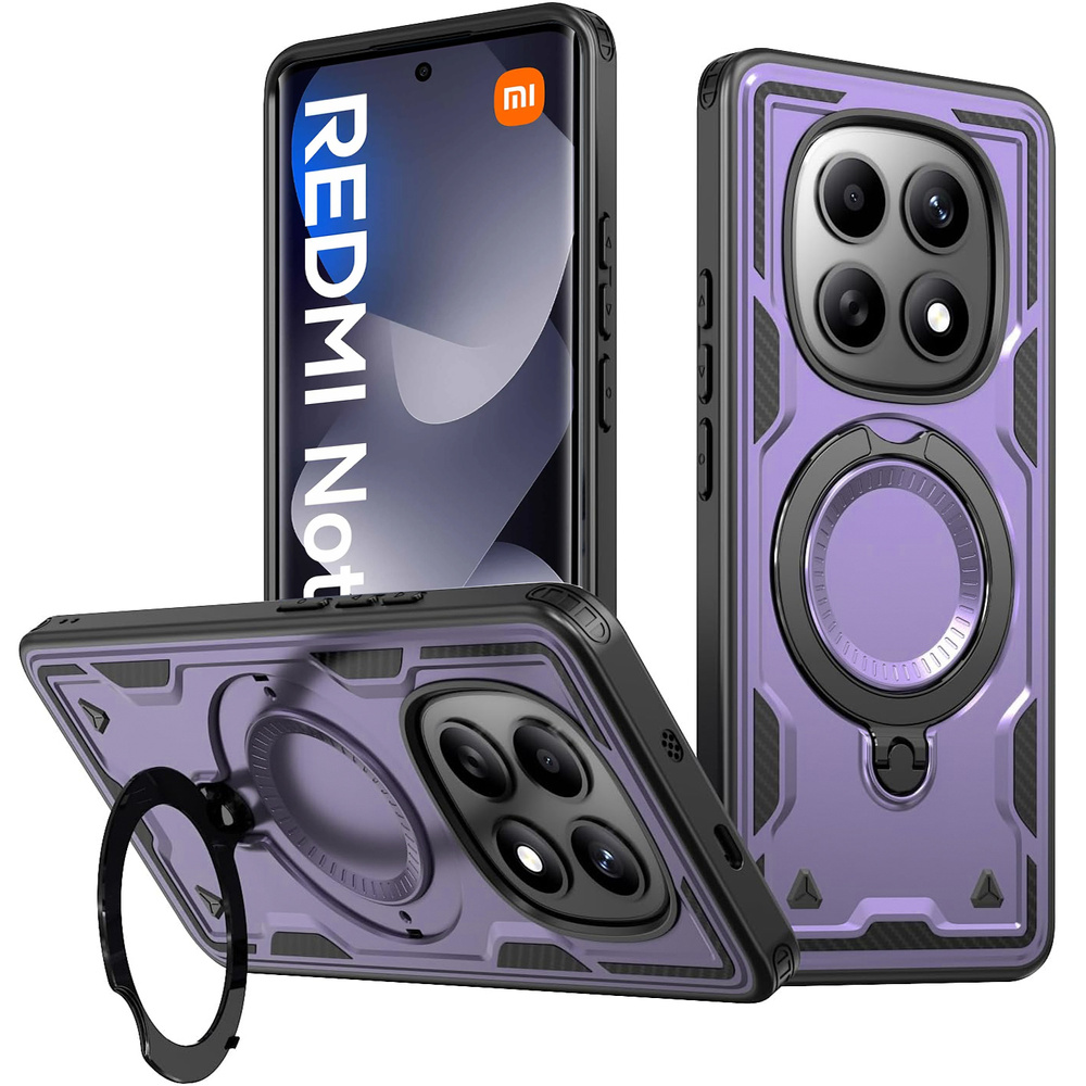 Magnetische Hülle Für Xiaomi Redmi Note 15 5g / Poco M8 5g, Lila
