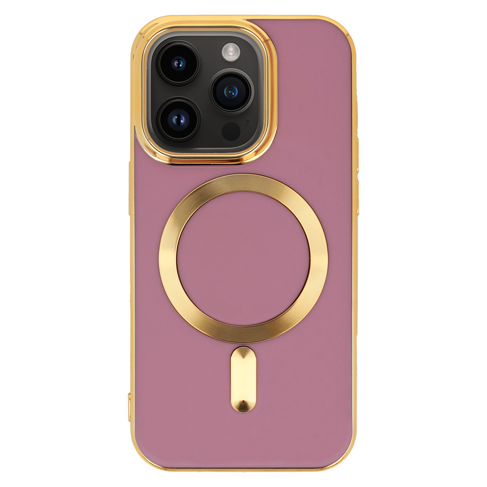 Magnetische Hülle Mit Magsafe-kompatibilität Für Iphone 14 Pro, Lila